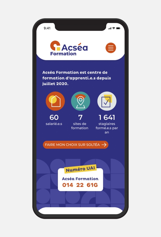 Acséa Formation Collecte de la taxe d’apprentissage version mobile