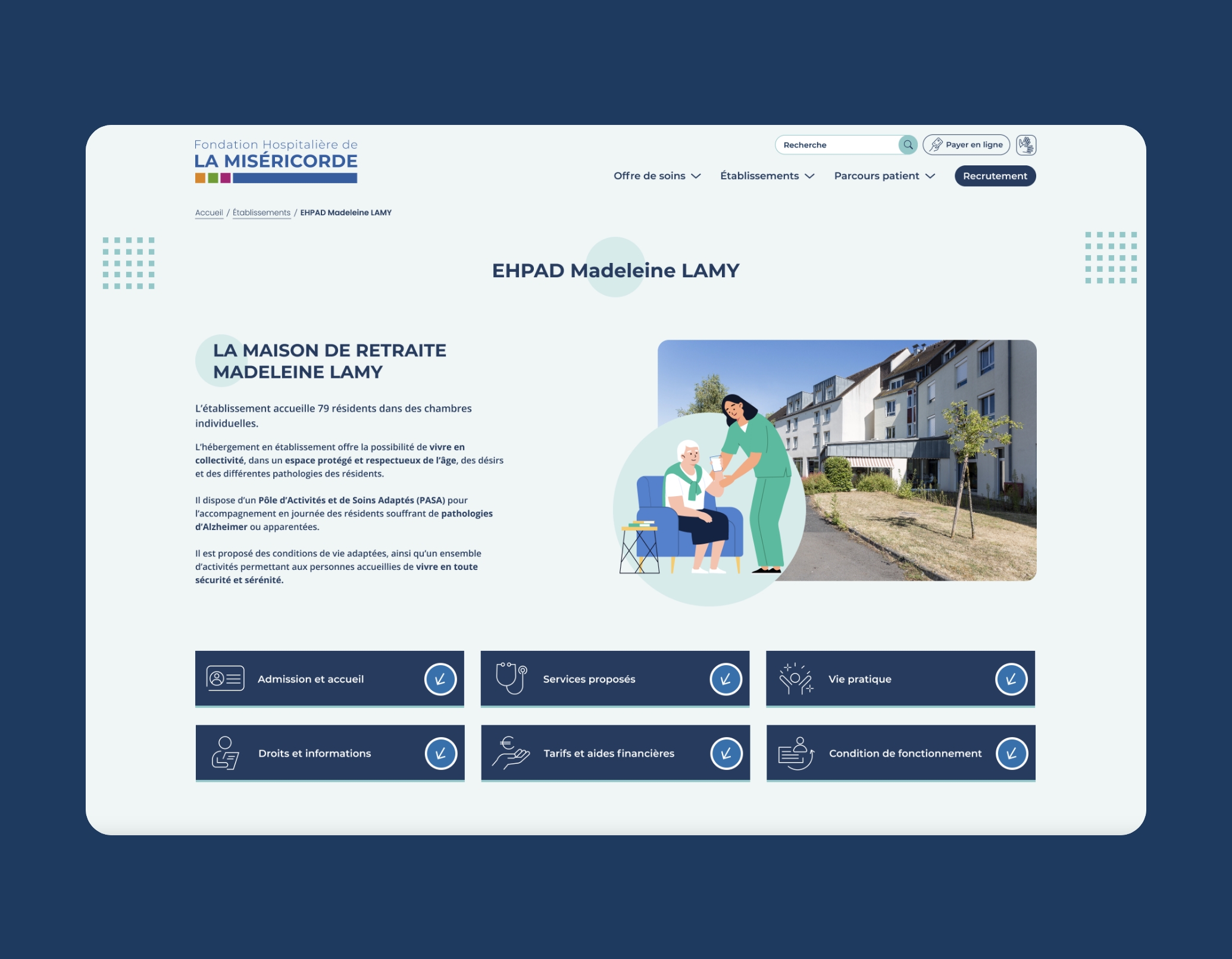 La Fondation de la Miséricorde page interne