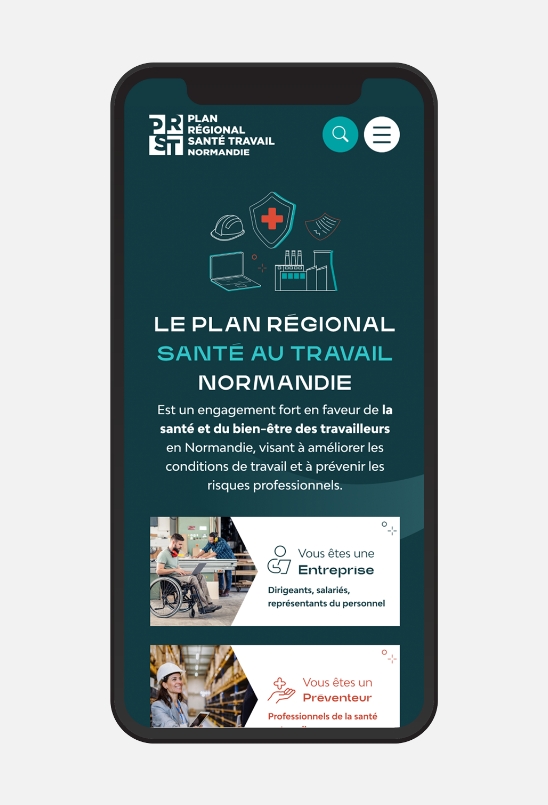 Plan Régional Santé Travail Normandie mobile