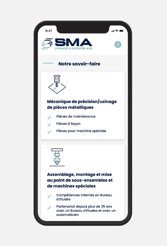 SMA usinage & assemblage mobile