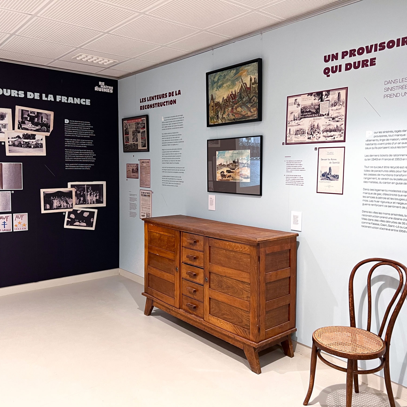 Mémorial de Falaise mur scénographie