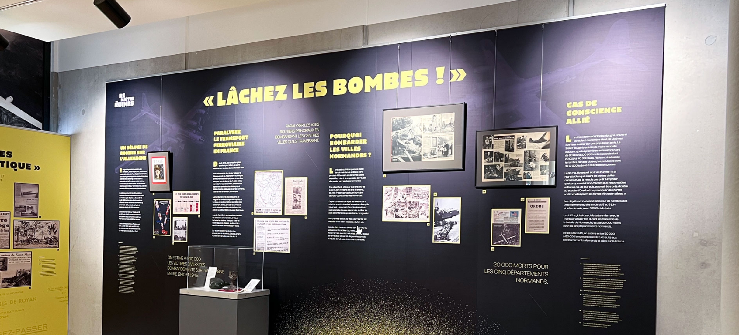 memorial Falaise signalétique exposition