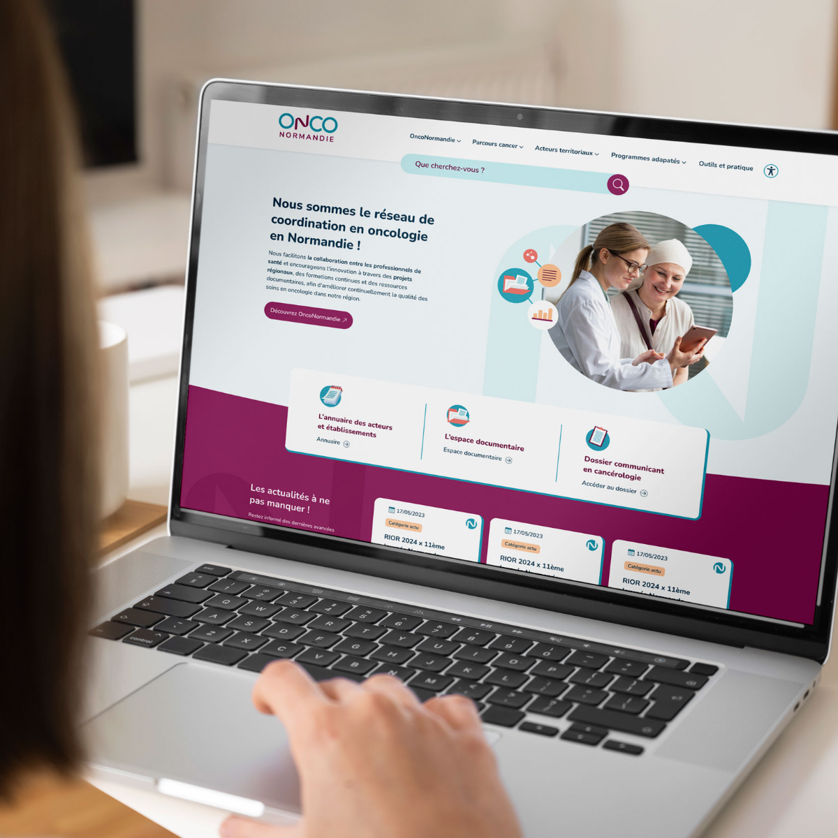 Site web Onco Normandie