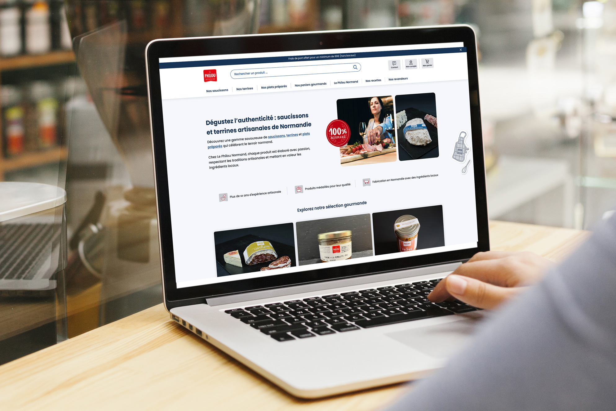 Page accueil le Philou Normand stratégie brand content