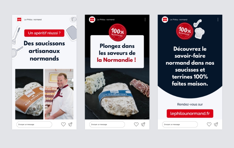 Stratégie digitale, visuels réseaux sociaux stories instagram