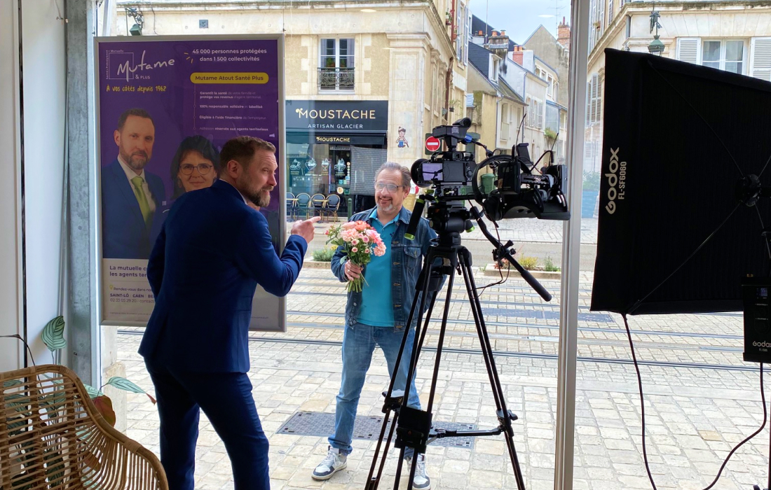 Création de vidéos, tournage à Caen mutuelle Mutame & Plus