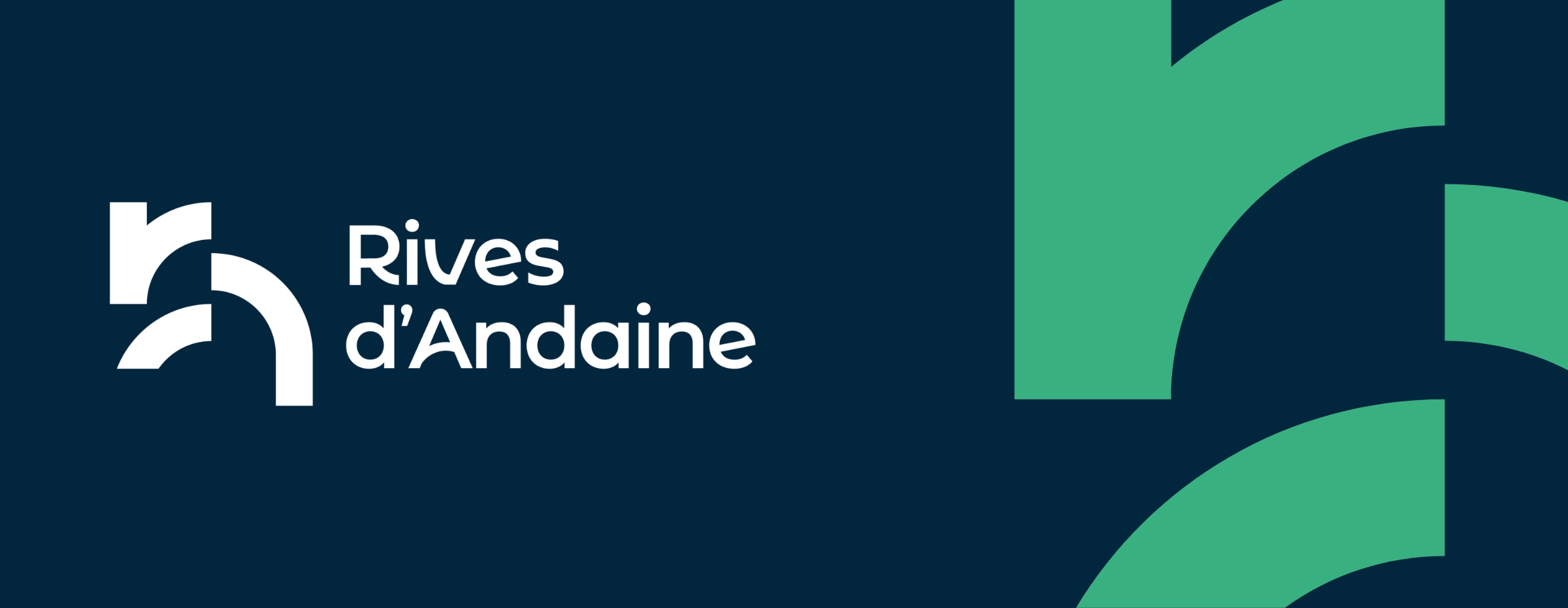 Collectivité de Rives d’Andaine logo blanc