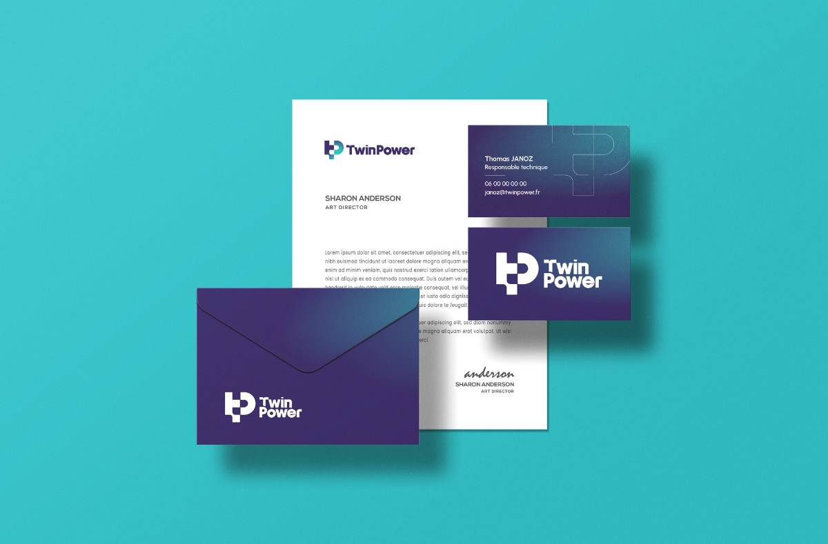 TwinPower logo papeterie
