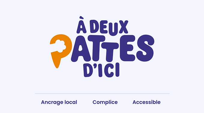 À Deux Pattes d’Ici - a deux pattes dici naming identite visuelle