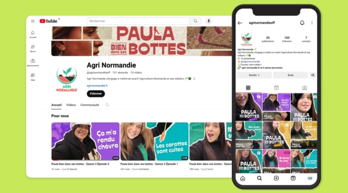 AGRI Normandie - agri normandie mockup reseaux sociaux