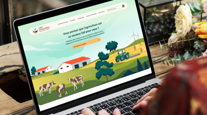 AGRI Normandie - mockup site web agri normandie