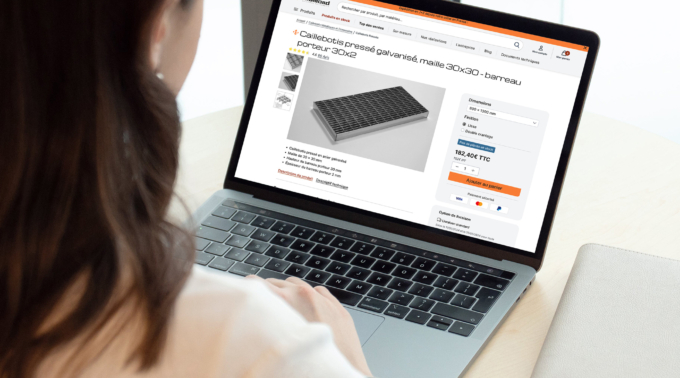 Le Caillebotis Diamond - mockup site web page produit le cailebotis diamond