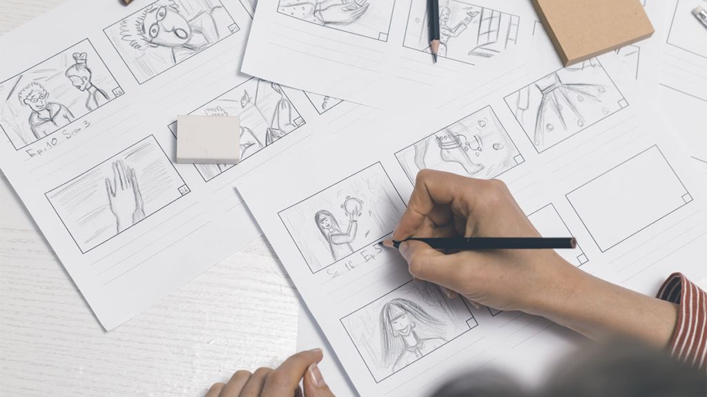 Comment créer un storyboard / scénario pour sa vidéo ? - storyboard 1
