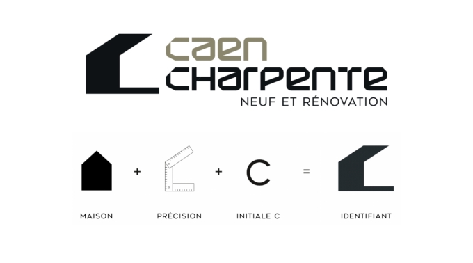 Caen Charpente - Caen Charpente logo explication